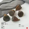 Virutas de Madera Cáscara de Nuez Material Planta Taibao Especimen Piña de Pino Paquete de Materiales de Flores Secas DIY Chen Mai Hecho a Mano Bellota Seca Marco de Fotos