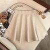 Nueva Falda Corta de Punto Estilo Coreano Transfronterizo Cintura Alta Corte A Corta Cintura Elástica Estilo Coreano Exportación Falda Versátil para Mujer