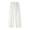 26 Novedades Otoño/Invierno Ropa para Mujer: Pantalones de Guadaña con Corte Curvo y Efecto Arrugado Natural, Transpirables, Estilo Japonés, Pantalones Casuales Simples de Cintura Alta