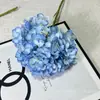 256 Peças de Hortênsia Grande Única, Hortênsia Única Simples, Flores de Seda para Fotografia de Paisagismo de Casamento, Enfeites para Interior, Flores Artificiais
