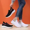 Zapatos para Mujer 2026 Primavera y Otoño Nuevo Estilo Tejido Fly Knit Transpirables Zapatos para Mujer sin Cordones Cómodos Zapatos de Tela para Persona Perezosa Zapatos Individuales Casuales para Mujer