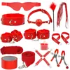 Juguetes sexuales para adultos Jiuai, accesorios SM, juguetes sexuales para parejas, bondage, látigo de cuero, tapón anal, entrenamiento del amor y provocación
