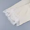 2026 Nuevos Productos de Comercio Exterior Conjunto de Pijama de Camisola y Pantalón Largo con Retazos de Satén y Encaje Europeo y Americano Ropa Exterior Casual Ropa de Casa para Mujer