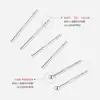 Prata 999 pura, tarraxas minimalistas para mulheres, adequadas para piercings de orelha, design elegante e único, podem ser usadas para dormir sem remover, hastes de orelha, brincos