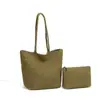 Bolsa Feminina Tecida Fosca de Grande Capacidade, Bolsa de Mão Retrô Europeia e Americana, Bolsa Saco Tendência de Ombro Único/Axila