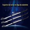 Suporte de torre de liga de alumínio, cremalheira de pesca, mesa de vara, cremalheira, rack de vara, suporte de vara de mão, suporte de vara de pesca, inserção no solo, equipamento de pesca atacado