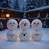 Decoración Navideña de Venta Caliente Transfronteriza, Bola Emoticono, Bola para Aliviar el Estrés de Mano, Bola de Muñeco de Nieve de PU de 4 cm