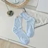 Meias de Verão Femininas Dongdaemun da Coreia do Sul Ins Coração Vazado Renda Meia-Panturrilha Ultrafinas Doces Versáteis Simples Kitten Ab