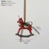 Nuevos colgantes decorativos vintage de resina tridimensional transfronterizos, paquete de regalo de guirnalda, adornos de campana para árbol de Navidad, decoraciones navideñas