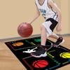 Tapete de Treino de Basquete para os Pés Antiderrapante Universal para Interior e Exterior Treino Esportivo Controle de Ritmo Drible Redução de Ruído Isolamento Acústico