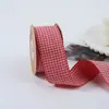 Algodão Impressão Dupla Face Handmade Laço Acessórios para Cabelo Grampo Acessórios para Vestuário Topper Chapéu Flor Embalagem Fita