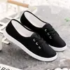 Zapatos Blancos de Lona para Mujer con Grulla de Almohada Blanca 2026, Zapatos Planos, Versión Coreana, Versátiles, Populares para Primavera y Otoño, Estilo Estudiante
