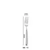 Cubiertos de acero inoxidable con diseño de columna romana, cuchillo, tenedor y cuchara de acero inoxidable estilo occidental de alta gama con acabado espejo