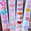 Presilha de Cabelo de Acrílico Colorida com Desenhos de Frutas para Meninas, Estilo Celebridade da Internet Coreana, Presilha Fofa para Franja, Acessório para Cabelo de Bebê