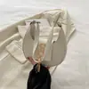 Verão 2024 Nova Moda Tendência Estilo Coreano Estética Retrô Bolsa de Axila Bolsa de Ombro Único Transversal Bolsa Estilosa em Forma de Meia-Lua