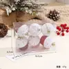 Decoraciones Creativas para Pasteles Caja de 6 Piezas Ambiente de Fiesta Colgantes para Ventanas Accesorios de Escena Navideña Utilería Venta al por Mayor
