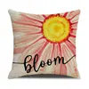 Funda de Almohada Vintage de Girasol de Amazon para Funda de Cojín de Sofá para el Hogar (No incluye inserción) Funda de Almohada Lumbar para Cama de Dormitorio Transfronteriza