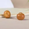 Cerradura de Fortuna Pequeña Tallada en Sándalo, Accesorios de Juguete, Pulsera, Colgante para Teléfono Móvil, Llavero, Collar para Bolso, Accesorios de Cerradura Ruyi