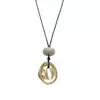 Collar Largo con Colgante Asimétrico Geométrico Simple Estilo Ins Coreano para Mujer Diseño de Nicho Moderno Elegante Versátil Accesorios