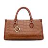 Bolso Transfronterizo Nuevo Patrón de Cocodrilo Bolso de Hombro para Mujer Bolso de Moda Retro Europeo y Americano Bolso Cruzado para el Viaje Diario