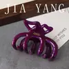 Clip de Mariposa de Acetato Color Super Gelatina Coreana Clip de Tiburón Pinza para el Cabello Dorada de Alta Gama Pinza Grande Simple para el Cabello Accesorio para el Cabello