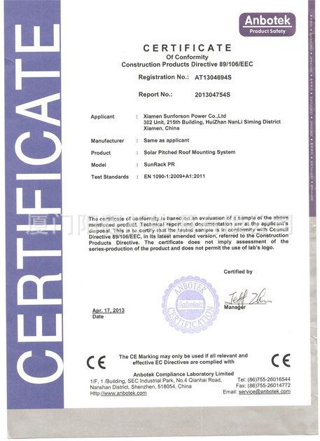 CE for Pitched Roof Mount 001