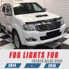 Adecuado para Toyota 12 13 14 15 16 helax VIGO conjunto de lámpara antiniebla delantera traje de lámpara de parachoques