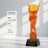 Nuevo Trofeo de Cristal de Vidrio Honorario Reunión Anual de la Compañía Trofeo de Cristal de Alta Gama Concurso de Empleados Destacados Regalo Conmemorativo
