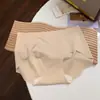 Pantaletas sin costuras con entrepierna extendida para mujer, que no pellizcan, hechas de seda helada antibacteriana 10A, adecuadas para chicas de talla grande, 100 kg Fitness