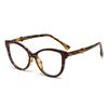 Gafas Anti-luz Azul 2024 para Mujer Patilla de Núcleo de PC Moda Retro Color de Placa Lentes Planos con Visor de Espejo 5702