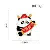 Broche Estilo Chino Panda Temporada de Graduación, un Símbolo de Éxito en los Exámenes, Insignia Inspiradora para el Examen de Admisión a la Universidad, Regalo para Estudiantes