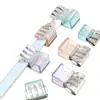 Clips Deslizantes, Clips de Presión, Clips Convenientes Transparentes de Colores Dulces, Clips Pequeños, Clips Multifuncionales de Oficina, Clips Pequeños Fijos