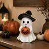 Nuevos Adornos Decorativos de Calabaza Fantasma para el Festival de Fantasmas de Halloween Portavelas de Cerámica para Halloween Luz Nocturna Adornos Pequeños