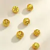 Prata S925 banhada a ouro padrão de nuvem antiga contas espaçadoras de lanterna acessórios para pulseira DIY contas soltas acessórios de joia acessórios de conta para cintura