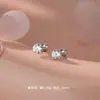 Aretes de Gancho de Tornillo de Plata Pura S999 con Circonita, Simples y Lujosos, Suaves y Adecuados para el Uso Diario, Amigables con las Orejas, Previenen la Caída, Envío Directo Disponible