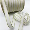 Cinturón de terciopelo con borde dorado de 1 cm, cinturón de flocado de doble borde dorado, caja de regalo de Navidad hecha a mano para manualidades, embalaje, accesorios para ropa, zapatos y sombreros