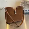Bolsa Pequena Fosca Retrô Outono e Inverno para Mulheres 2025 Nova Versátil para o Dia a Dia Bolsa de Ombro Bolsa de Axila Bolsa Transversal Bolsa Saco