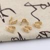 Hebilla de Melón Fuzi Xiangyun de Cobre Puro Antiguo, Hebilla de Garra, Hebilla de Gema, Hebilla para Pulsera Collar, Accesorios DIY de Estilo Nacional