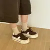 Zapatos con Suela Gruesa para Aumentar la Altura y Absorber Impactos para Mujer 2026 Otoño Nuevos Zapatos de Entrenamiento Alemanes ins Versátiles Cómodos Casual Deportivos Zapatos de Tabla