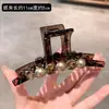 Presilha de Garra Tendência Luxo Pérola e Diamante para Mulheres, Presilha Tubarão de Strass de Alta Qualidade, Grampo de Cabelo Novo Estilo para Nuca, Acessório de Cabelo