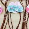 Presilhas de Cabelo Trançadas com Laço para Crianças, Pentes de Princesa, Acessórios de Cabelo para Apresentações de Bebês, Atacado de Lojas de Dólar