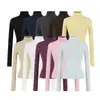 Camisa Interior de Lana Pure Desire Hot Girl Cuello Alto Otoño 2025 Nueva Ajustada y con Temperamento Top Interior de Manga Larga