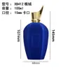 Botellas de Perfume con Recubrimiento de Terciopelo en Stock, Botellas de Vidrio Transparente con Tapas de Aleación de Zinc, Botellas Vacías al por Mayor, Botellas Pequeñas de Spray de 100 ml con Tapas de Terciopelo