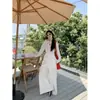 Camiseta Larga de Manga Larga Ligeramente Transparente Estilo Perezoso para Mujer en Verano, con Cordones Delgados, Holgada, Cubierta Protectora Solar