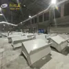 Banqueta Alta para Bar Externa Dupla Finalidade Cinza Claro Cimento Decorativo Usinado à Água Deck de Cimento GRC Assento Emendado Personalização