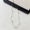 Collar de Alta Gama Plata S925 Gypsophila Perla Shijia Redondo Perfecto Luz Brillante Femenino Lujo Accesible Diseño Nicho Cadena Clavícula