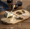 Tabla de cortar de madera madera de caucho tabla para pizza con juego de cuchillos fabricantes mayoreo herramientas de cocina tabla de cortar de madera