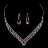El Conjunto de Collar y Aretes Más Popular de Amazon Conjunto de Cadena de Joyería Nupcial con Pedrería Europea y Americana con Diamante Conjunto de Banquete Cadena Conjunto de Dos Piezas