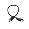 Cabo adaptador de energia de conversão USB3.1 TIPO C para DC5525 macho para fêmea