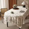 Mantel Vintage Estilo Francés, Impermeable, Resistente al Aceite, Lavable, Mantel Rectangular con Estilo de Mediados de Siglo, Lujo Ligero, Sensación de Alta Calidad y Mantel de Ambiente